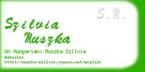 szilvia muszka business card